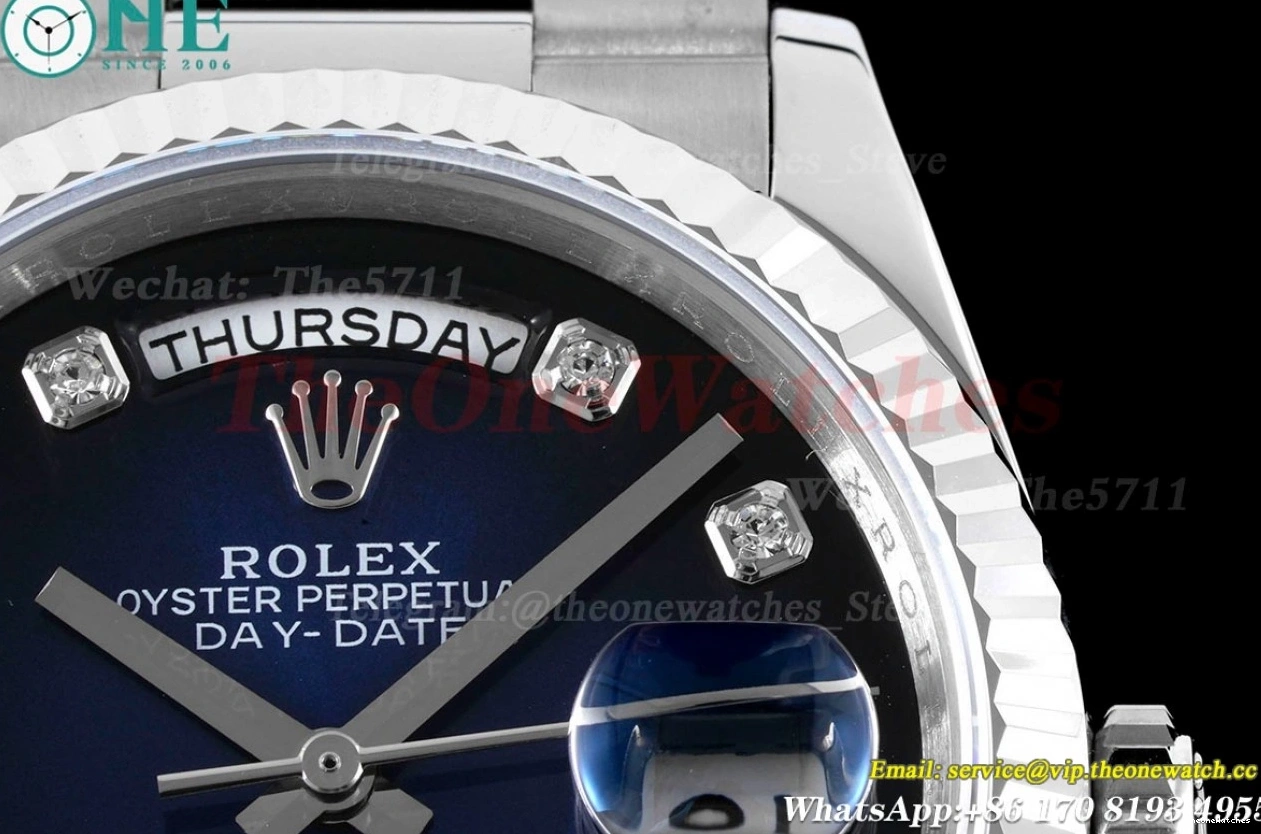 A2836 Pres Gradient RAF 36mm SS SS DayDate Dial Blue 0303